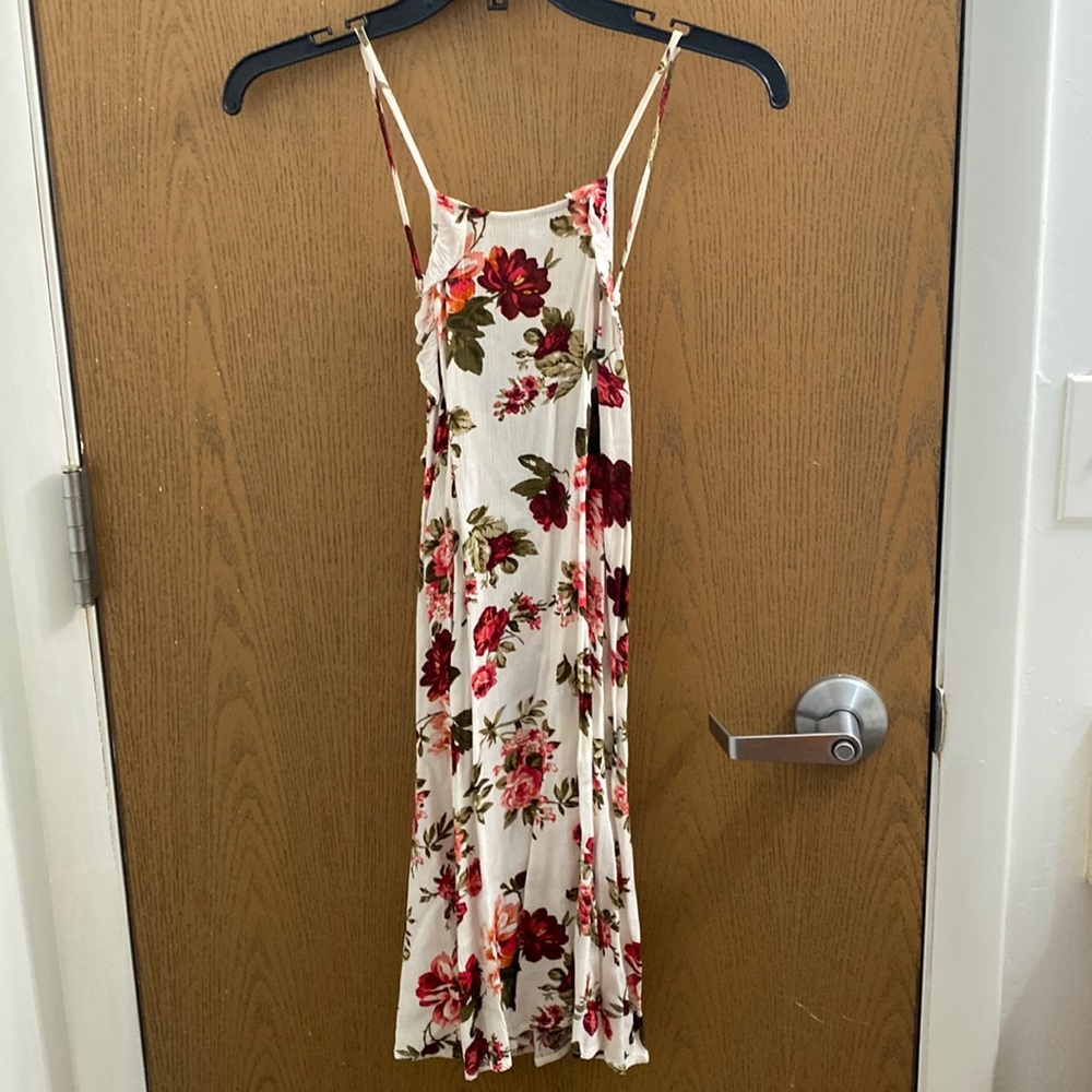 Summer dress with flower patterns